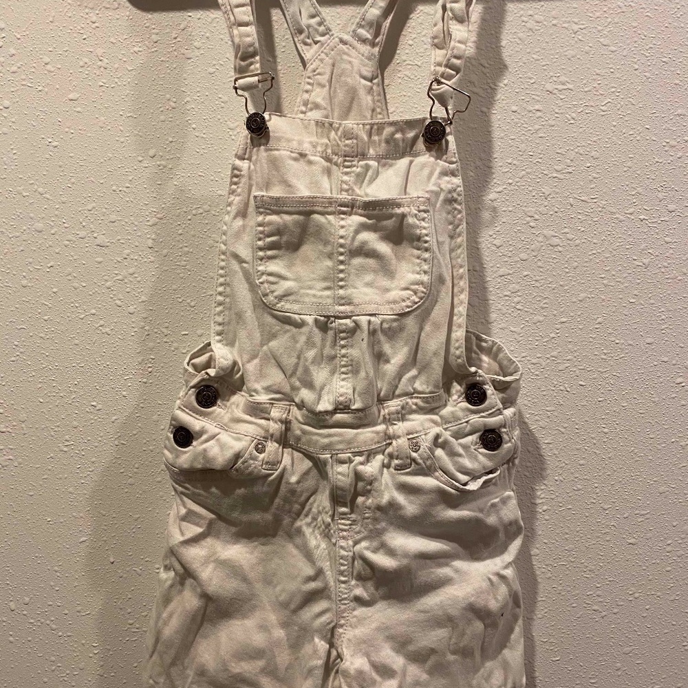 White Denim Romper